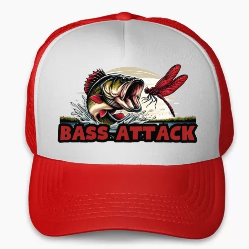 gorra de pesca black bass